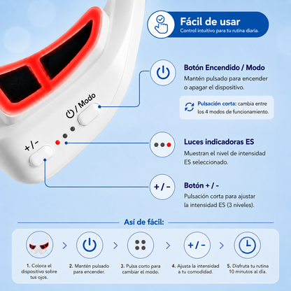 Livora Glow – Lentes de luz roja con microestimulación
